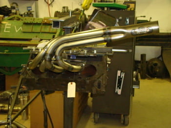 Small Block Chevy Dragster Headers (Upswept)