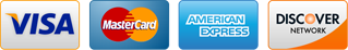 Payments Accepted - Visa, Mastercard, American Express, Discover